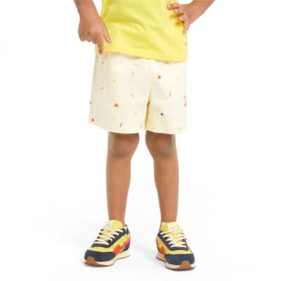 

Puma 533417-41 Kids Boys Tiny Cottons X Aop Woven Shorts Pockets - Бежевый -, Puma Tiny Cottons X Aop Woven Shorts