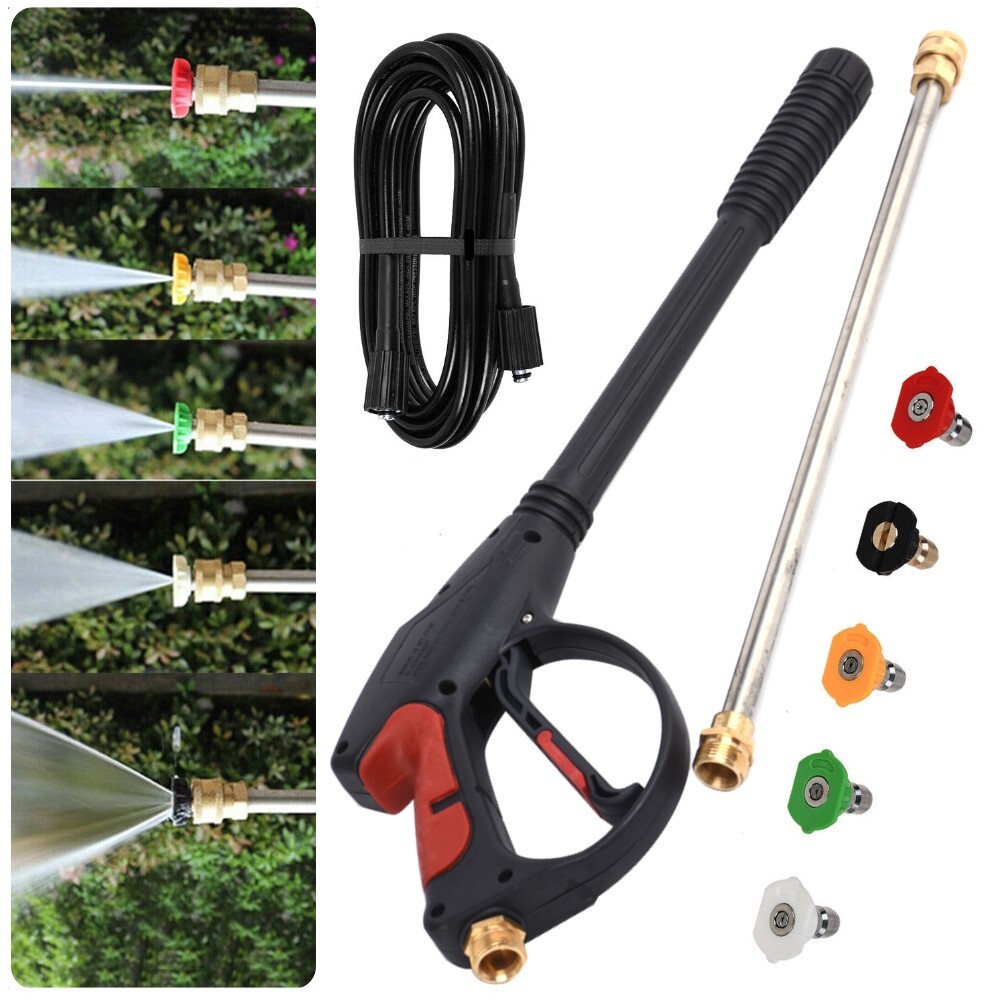 For Honda Excell XR2500 High Pressure Power Car Washer Sprayer Long Gun Hose Kit