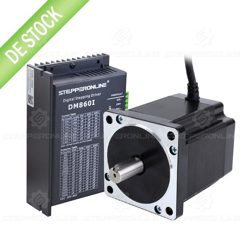 Stepperonline 1 Achse Nema 34 Schrittmotor 8nm 6a 86x98mm & Treiber Cnc Kit