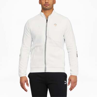 

Puma Bmw Mms Rct Sweat Full Zip Jacket Mens Size  Повседневная спортивная верхняя одежда 5, Белый, Puma Bmw Mms Rct Sweat Full Zip Jacket