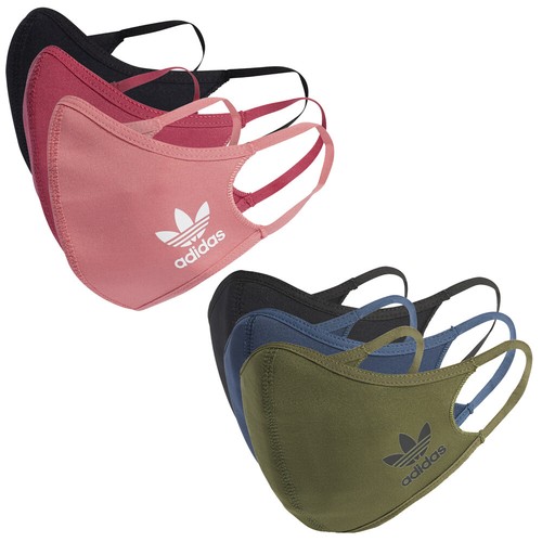 Чехлы для лица Adidas Unisex, 3 упаковки, разные цвета