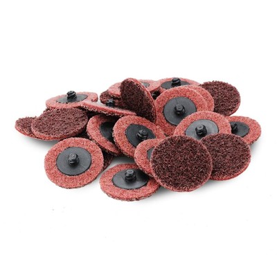 Surface Conditioning Quick Change Discs, 2'' Red (Medium) Prep Pad - 25 Pack