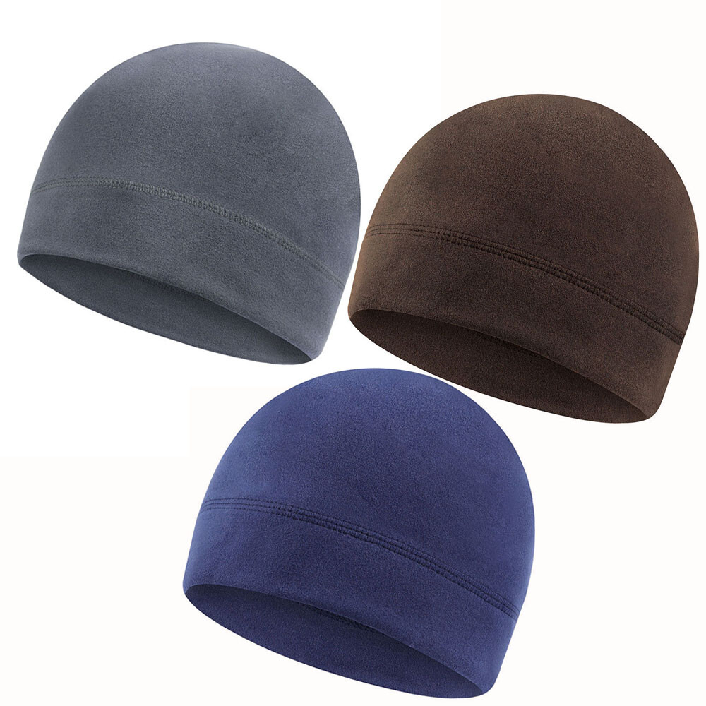 3X Tactical Warm Winter Fleece Watch Cap Military Beanie Skull Hat for Men Women