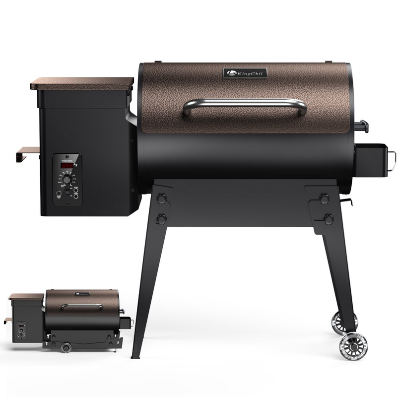 Pellet Grill & Smoker 8-In-1 with Temperature Control for Outdoor Cooking NEW !!