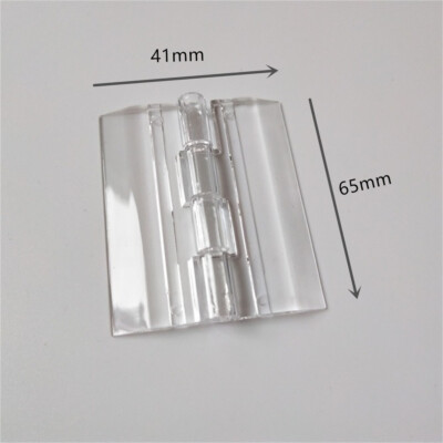 2-10x Durable Clear Acrylic Plastic Folding Hinges Transparent Plexiglass Hinge
