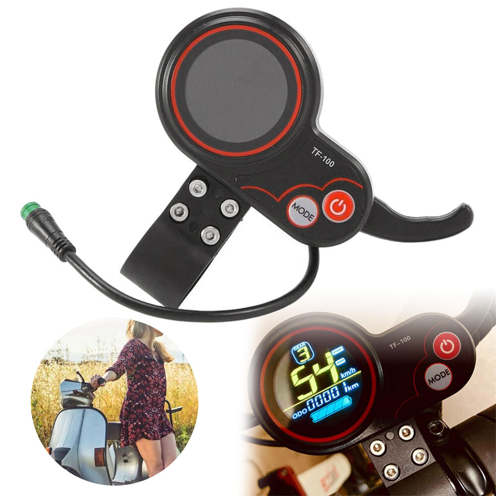 E-Bike 5 Pins Instrument Display Thumb Throttle Replacement for Electric Scooter