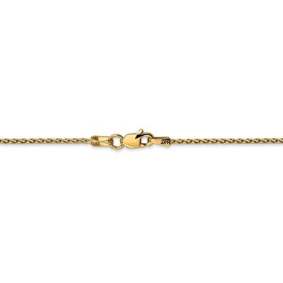Pre-owned Superdealsforeverything Real 14kt Yellow Gold 1.5mm Parisian Diamond Cut Wheat Chain Bracelet; 7 Inch