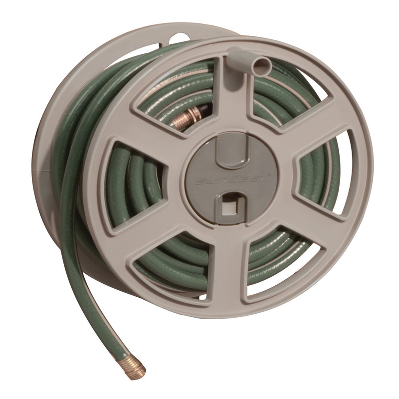 Garden Hose Reel Wall Mount Storage Outdoor Water Pipe Caddy Holder Organizer