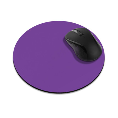 Solid Color Gaming Mat Mice Non-Slip Circle Mousepad For Laptop Computer PC Desk