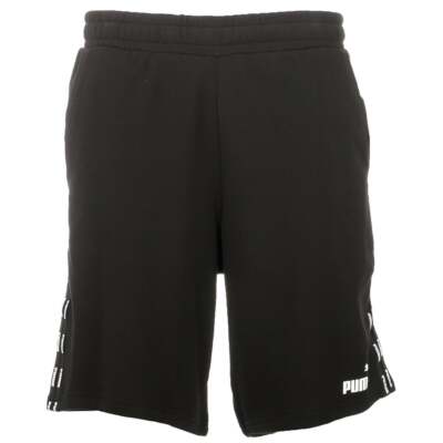 

Puma Double Down Tape Shorts Мужские черные спортивные повседневные 84858701, Черный, Puma Double Down Tape Shorts