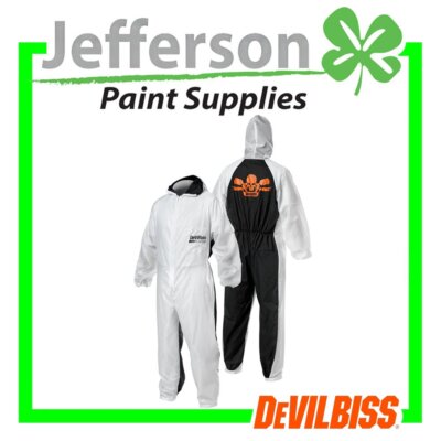 Devilbiss Clean Reusable / Washable Spray Suit Coveralls Nylon 1 Piece