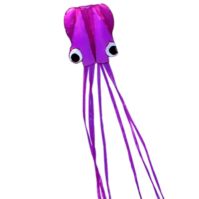 Outdoor Sport Toys 4m single Line Stunt purple Octopus POWER Sport Kite AND line