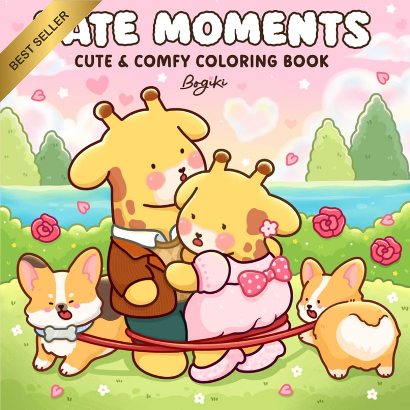 Date Moments: a Coloring Book for Adults and Teens Featuring Cute Fuzzy Couples