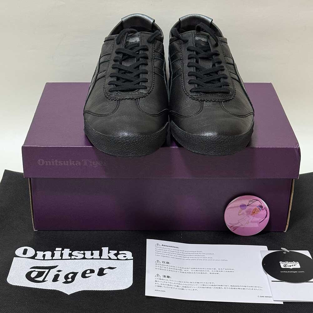 Pre-owned Onitsuka Tiger Mexico 66 Deluxe Nippon Made Sneaker 1181a367.002 Black/black