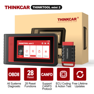 ThinkTool Mini 2 All System Car Diagnostic Tool OBD2 Scanner Bi-Directional Test
