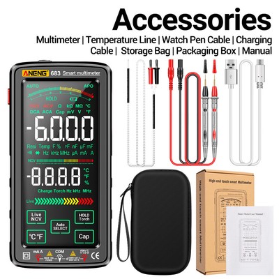 ANENG 683 6000 Counts Large Screen Digital Multimeter -burn-Proof Multimeter US.