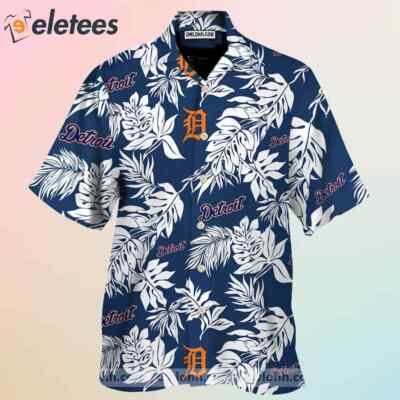 Detroit Logo Aloha Hawaiian Shirt