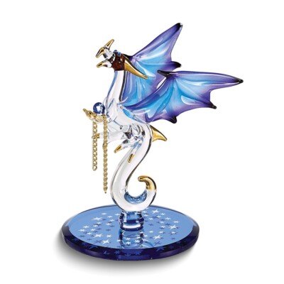 Dragon Stars Crystal Accented Handcraft Glass Figurine Crystals Glass