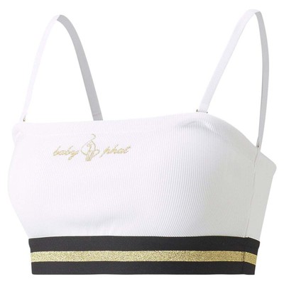 

Женский бюстгальтер без косточек Puma Baby Phat X Sleek Ribbed Размер  534756-05, Белый
