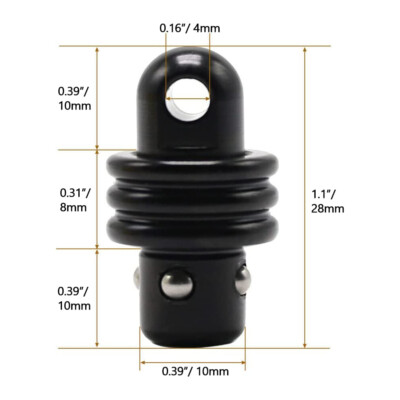 M-lok QD Sling Mount Swivel Rail Mount with Quick Detach Stud Attachment Adapter