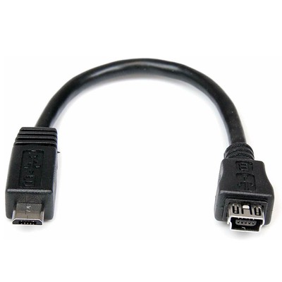 StarTech UUSBMUSBMF6 Micro 2.0 USB to Mini USB 2.0 Adapter M/F 6'' for Smartphone