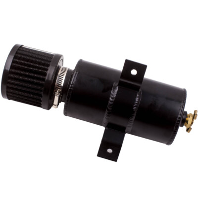 750mL Oil Catch Can Reservoir Tank & Breather Filter Baffled Aluminum 10AN 0.75L