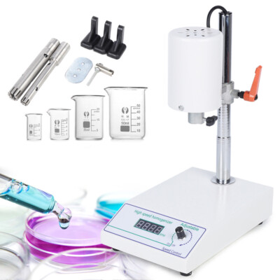 High Speed Homogenizer Lab Mixer Disperser 8000 to 22000RPM Emulsifying Machine