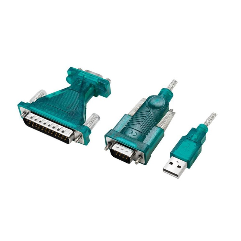 Logilink Ua0042b Usb 2.0-Kabel, Usb-A/M Zu Db9/M + Db25/M (Rs232), Win 11, 1,3 M
