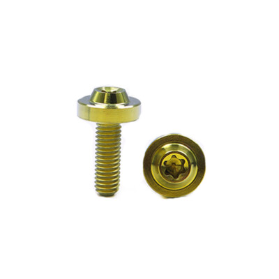 M5x 20 25 30 35mm Bolts Titanium Screws Inner Torx Flange Head Lightwieght