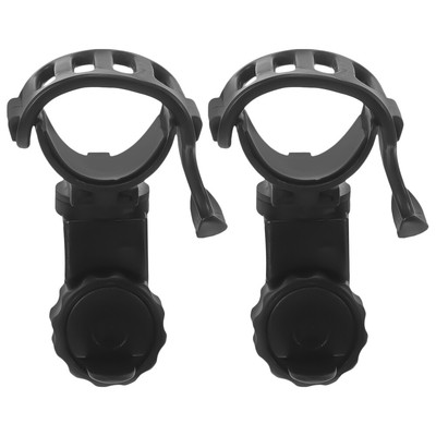 2 Pcs Umbrella for Handicapped Walker Light Mount Cane Holder Crutches