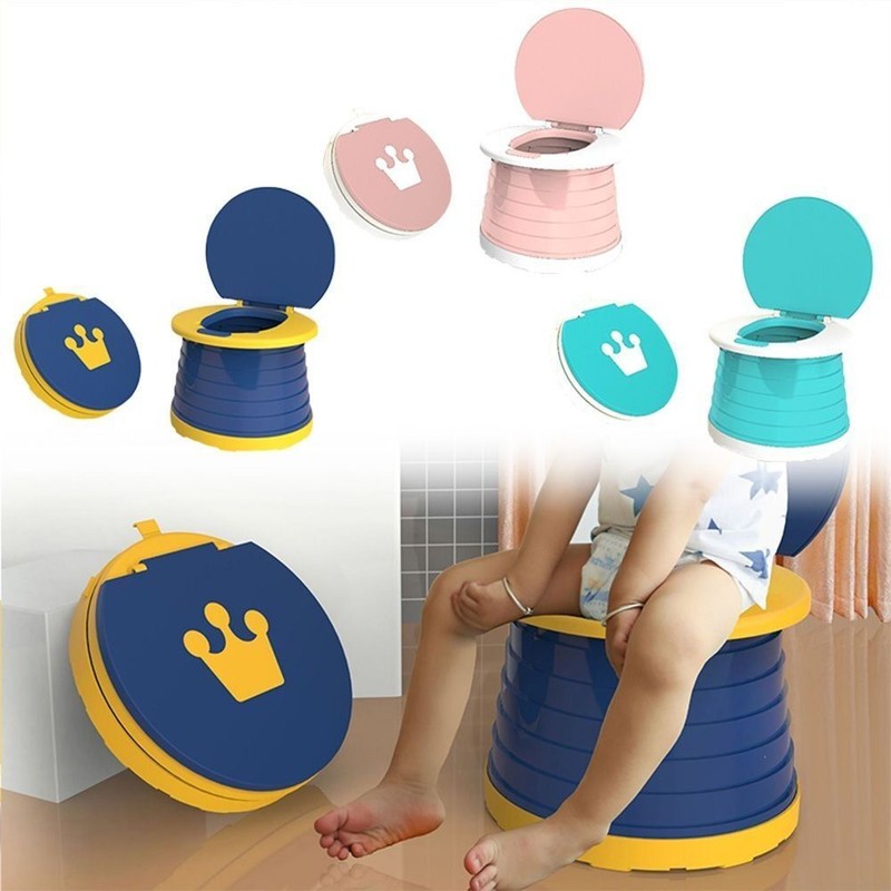 2 In 1 Portable Baby Toilet Portable Folding Travel Potty Seat Child