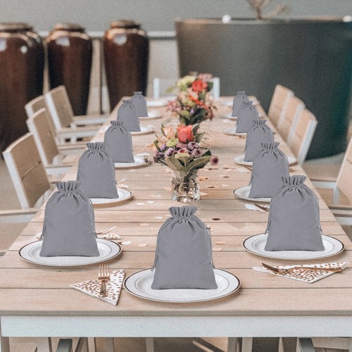 25-100 Velvet Drawstring Pouch Jewelry Baggie Ring Party Wedding Gift Bag Set