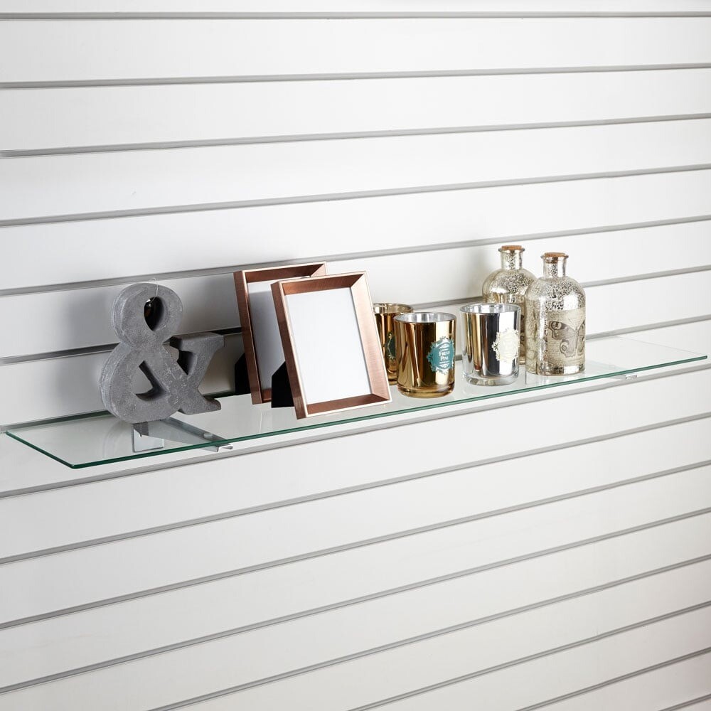 5X Toughened tempered Glass Shelf wall display Shop retail fittings