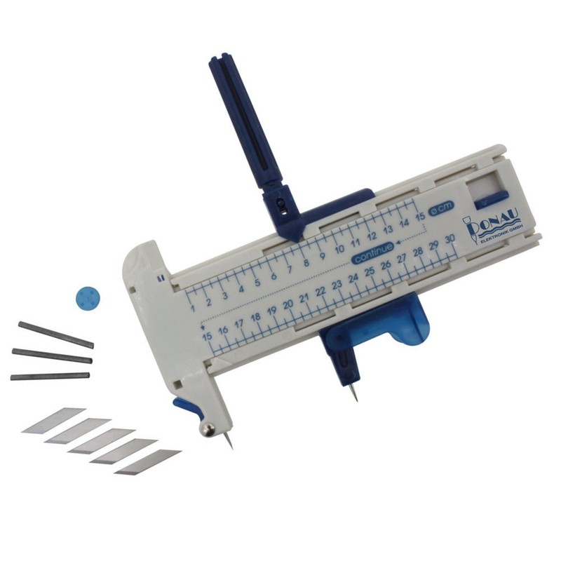 Kreisschneider Kreiszeichner Rundschneider Zirkel- Schneider + Ersatzklingen 