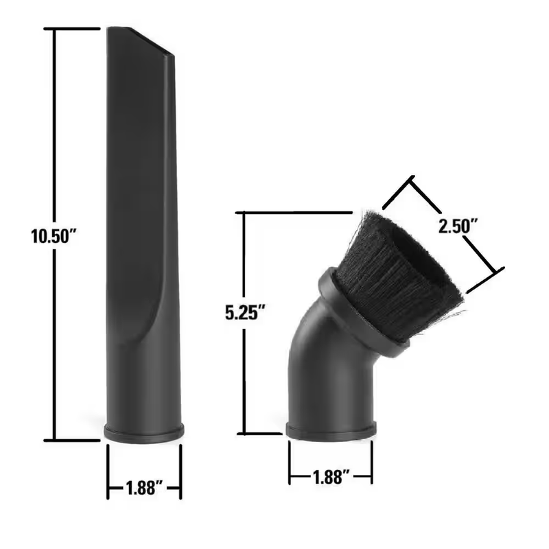 1-7/8 In. Dusting Brush and Crevice Tool Kit for RIDGID Wet/Dry Shop Vacuums