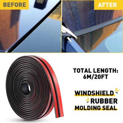 4M/13FT Car Rubber Body Molding Seal Trim for Windscreen Windshield Sunroof