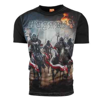 T-Shirt Koszulka Herren Man Polish Poland Polen Polska Patriotic Husaria