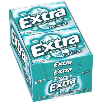 Polar Ice Sugarfree Gum, 15 Sticks (Pack of 10)