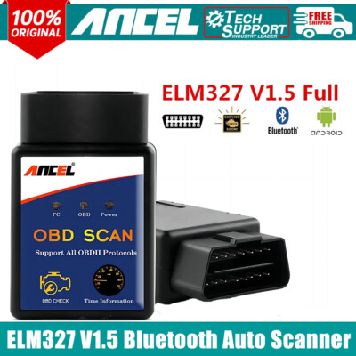 OBD2 Scanner Code Reader Bluetooth Auto Diagnostic Tool Engine Light Check V1.5
