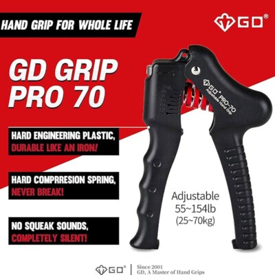 GD Iron Grip Premium Adjustable Expandable Hand Gripper  GD GRIP PRO-70