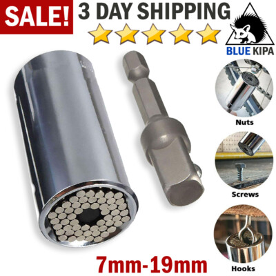 Universal Socket Wrench Alligator Grip Magical Multi Tool All in One Adapter NEW