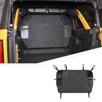 Cargo Rear Seat Trunk Isolation Net Accessories Fit Ford Bronco 21+ 4Door Black