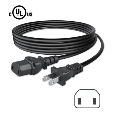 2-Prong AC Power Cord for Definitive Technology Subwoofer ProSub 600 800 1000