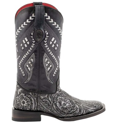 

Женские черные классические ботинки Ferrini Cleopatra Embossed Square Toe Cowboy 83893-34, Черный, Ferrini Cleopatra Embossed Square Toe Cowboy