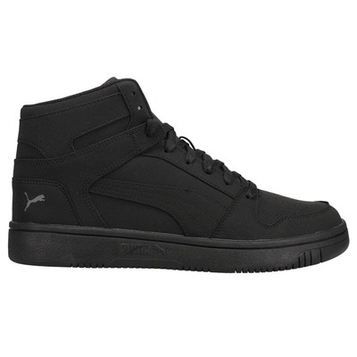 

Puma Rebound Layup Nubuck Basketball Мужские черные кроссовки Спортивная обувь 3812770, Черный, Puma Rebound Layup Nubuck Basketball
