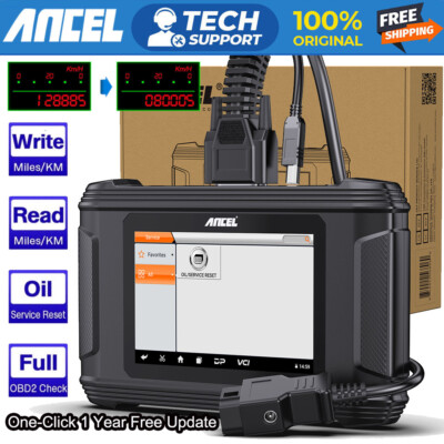 ANCEL DM500 Mileage Adjustment Odometer Correction Car OBD2 Scanner Oil Reset