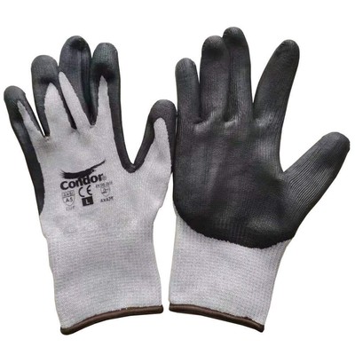 CONDOR 61CV90 Cut-Resistant Gloves,Nitrile,M,PR 61CV90 PK 12