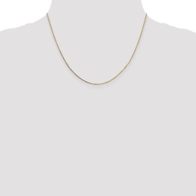 Pre-owned Superdealsforeverything Real 14kt Yellow Gold 18 Inch .7mm Box With Spring Ring Clasp Chain; 18 Inch