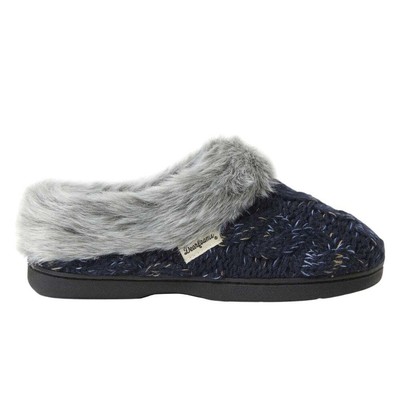 

Женские повседневные тапочки Dearfoams Chenille Rib Knit Size SB 50934DCOM-00498, Синий, Dearfoams Chenille Rib Knit