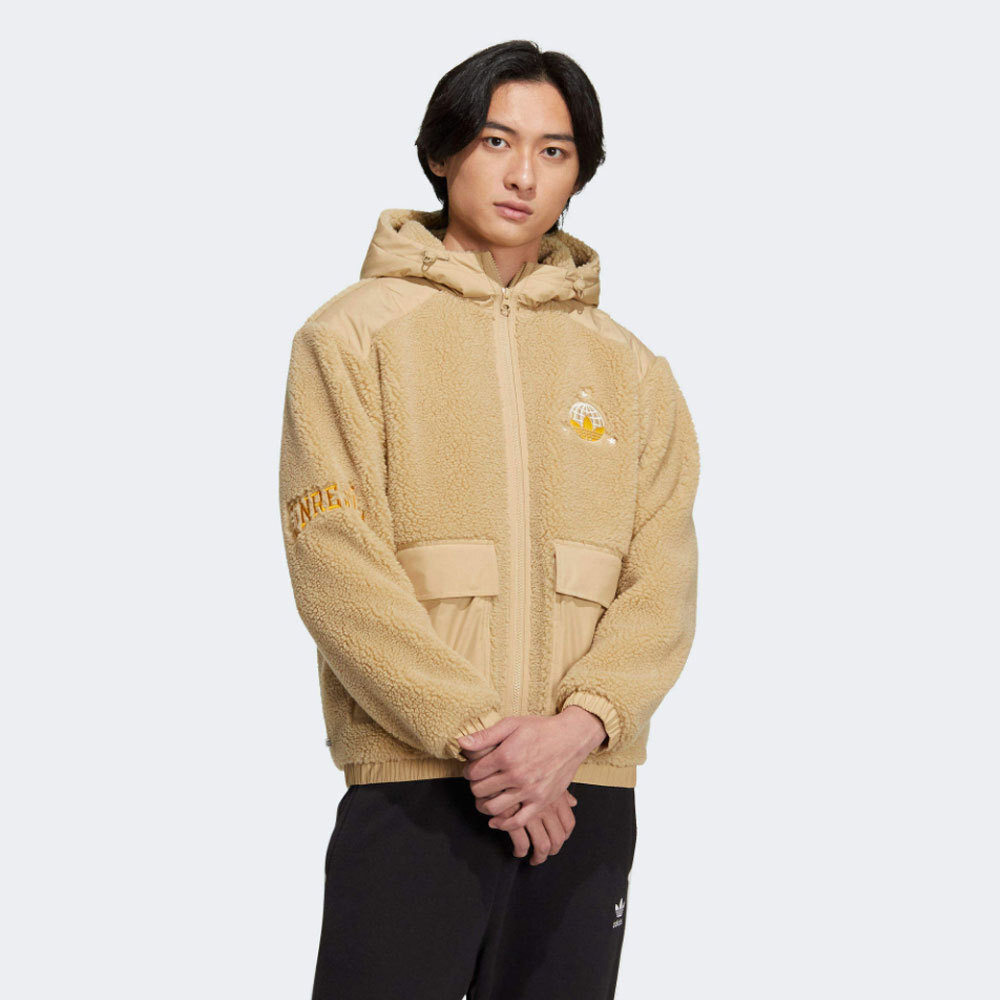 【adidas】originals★ Sherpa Jacket HC6602 ★人気商品★ Adidas Original Mens MC SHERPA FLEECE JACKET HS2006 BEIGE S